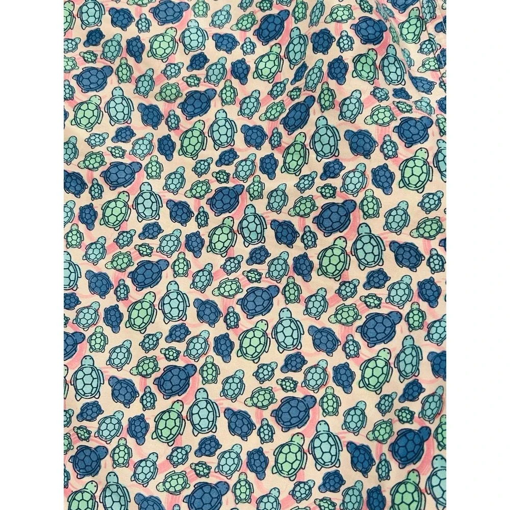 Peter Millar Seaside Collection Shelly Turtle Swim Trunks Men's L 7